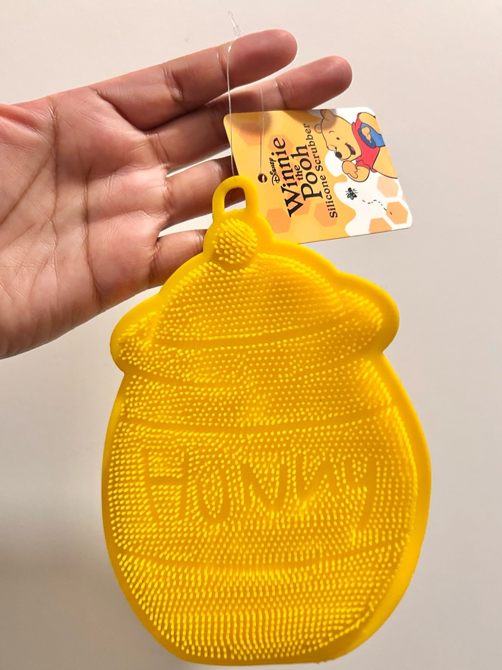 Pooh Bear Hunny Pot  Silicone Scrubber